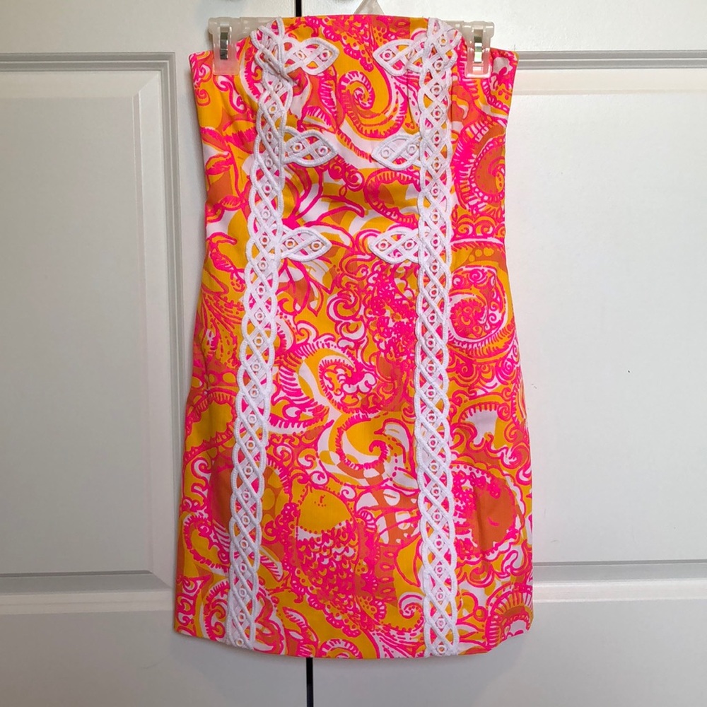 Lilly Pulitzer Strapless Shift Dress